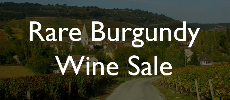Rare Burgundy Wine Sale