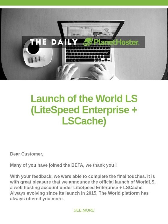 Launch of the World LS (LiteSpeed Enterprise + LSCache)