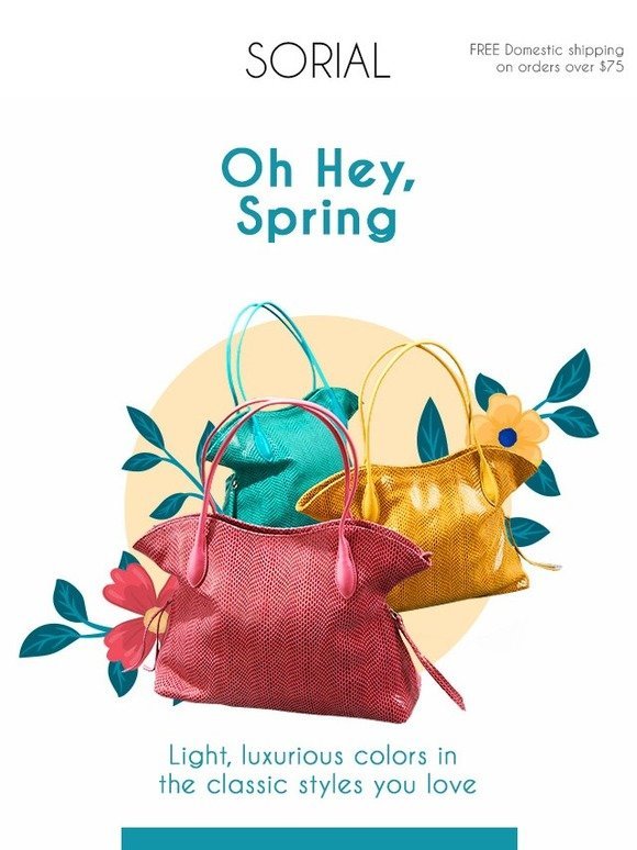Say hello to fresh, new Spring