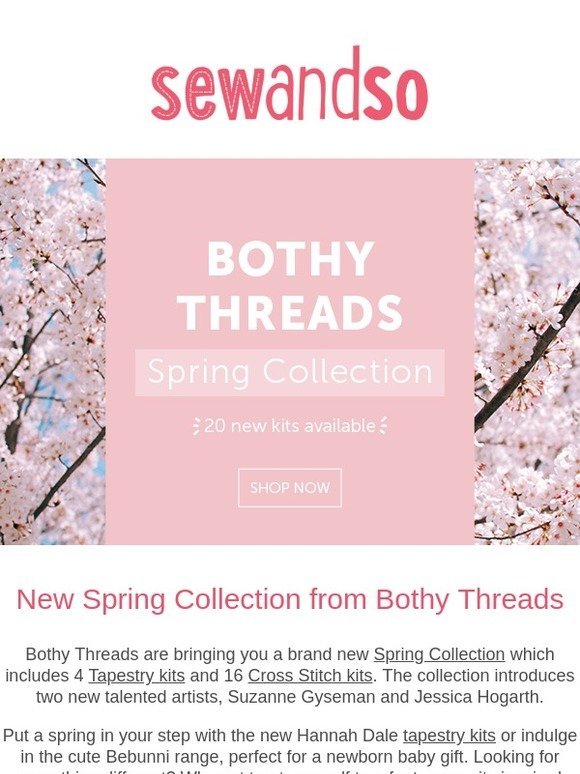 NEW Spring Collection from Bothy Threads!