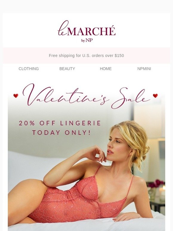 Naked Princess: TODAY ONLY! 20% Off Lingerie - Milled