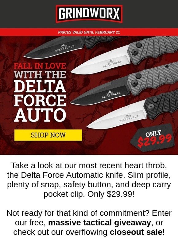 Fall in Love with the Delta Force Automatic Knife