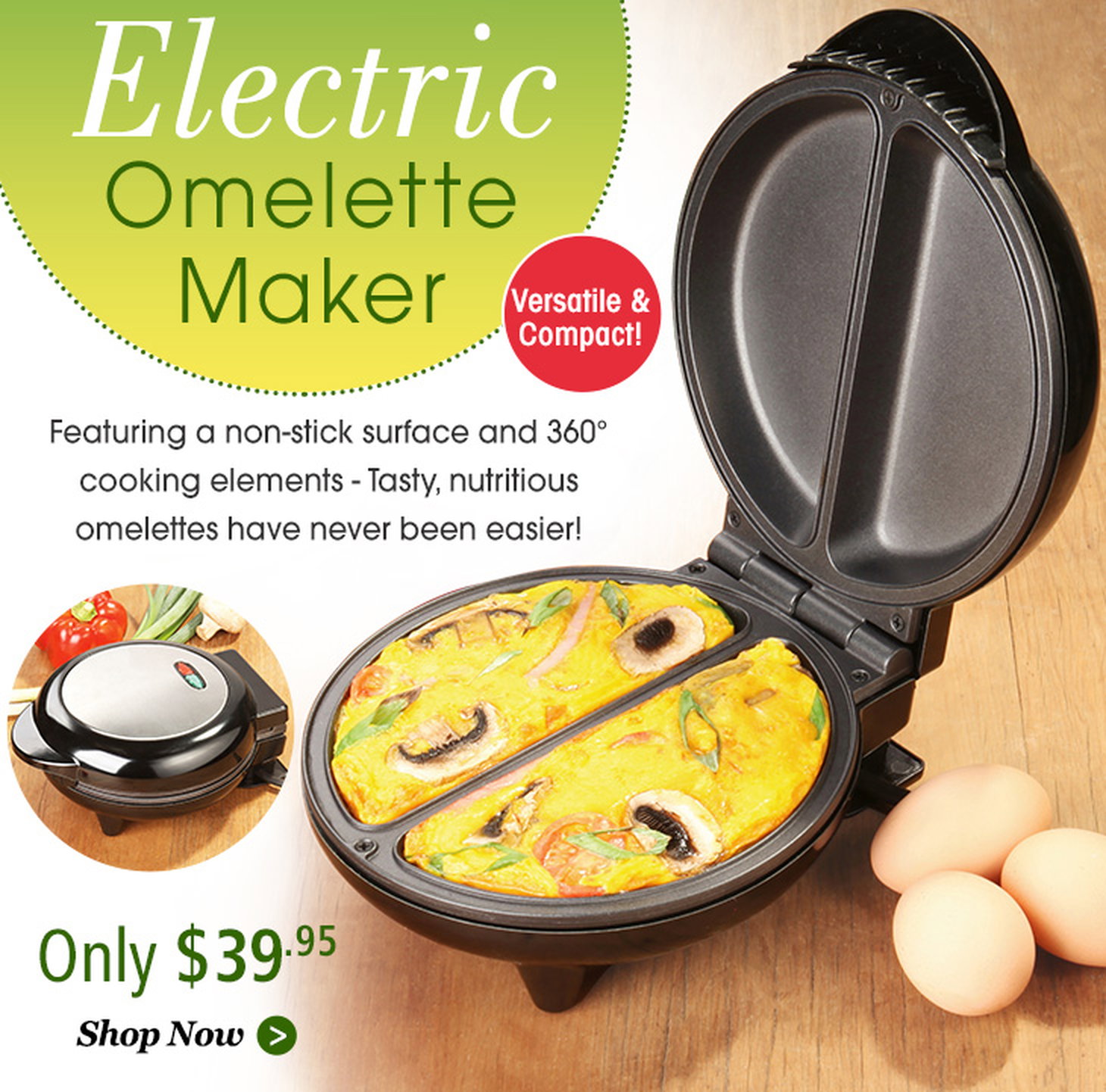 Innovations: Electric Omelette Maker - A delicious breakfast in