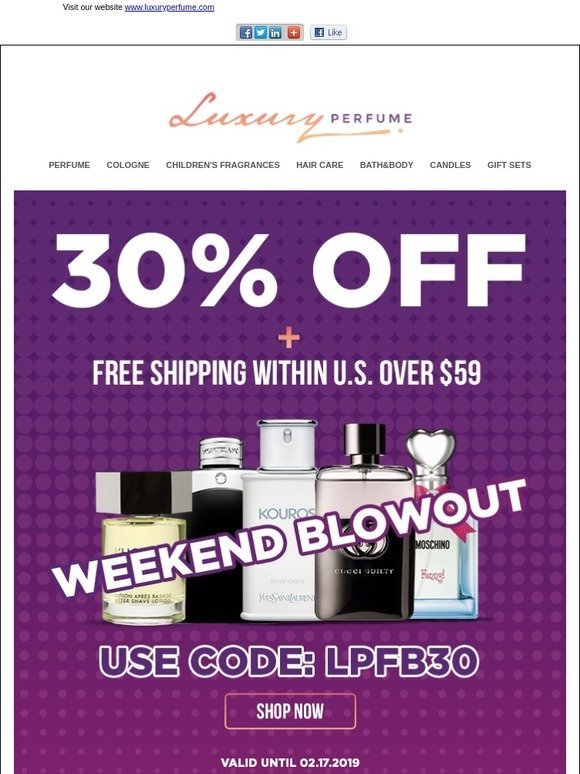 Weekend Blowout - 30% OFF