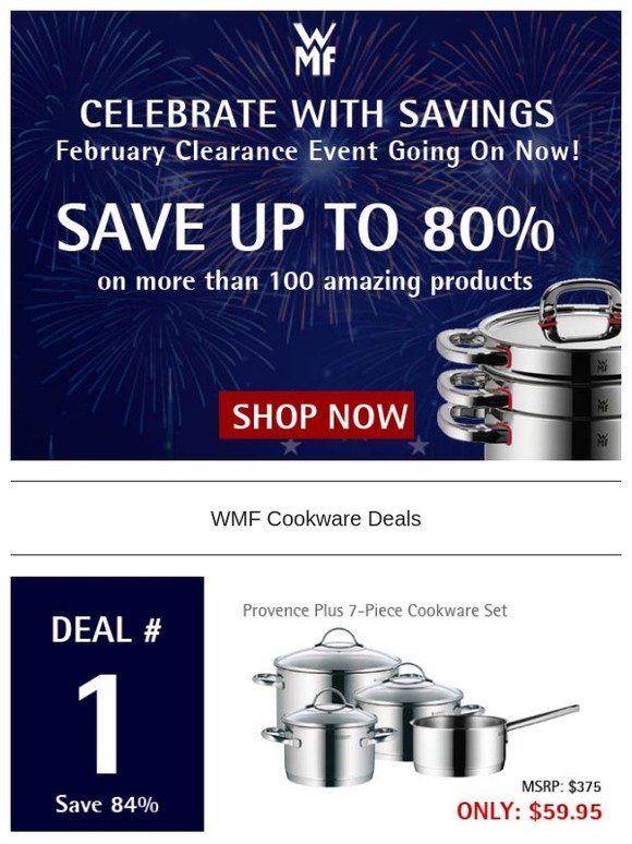 wmfCookware: WMF Factory Closing - Last Chance