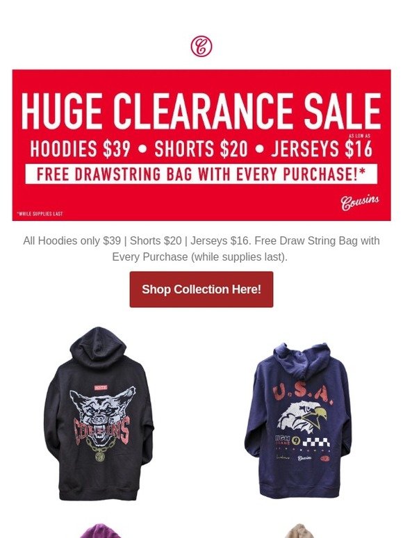 Huge Presidents Weekend Clearance Sale: