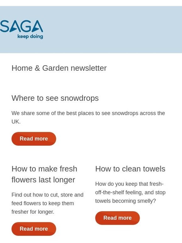 Where to see snowdrops | How to clean towels | Common stir-fry mistakes | Broccoli recipes