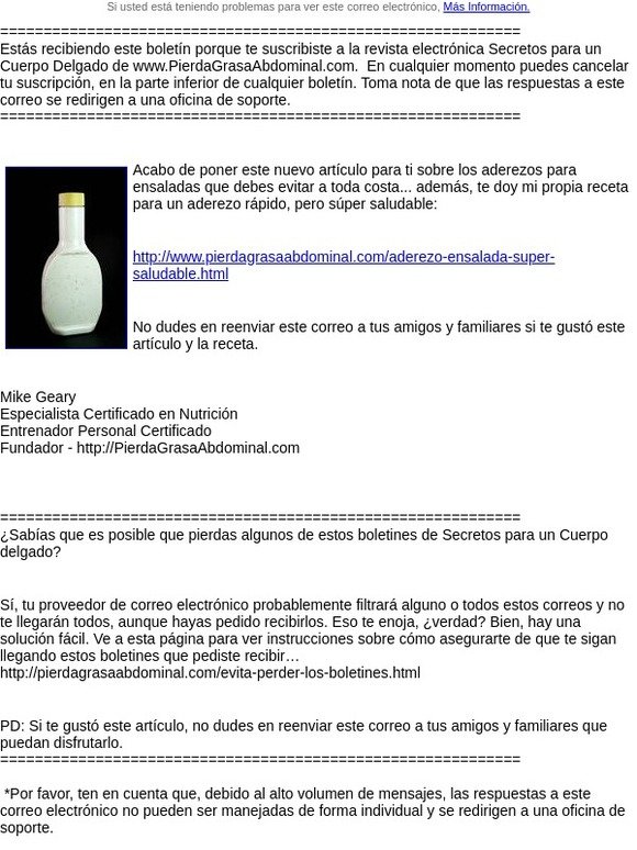 El aderezo para ensalada que JAMÁS debes comer: