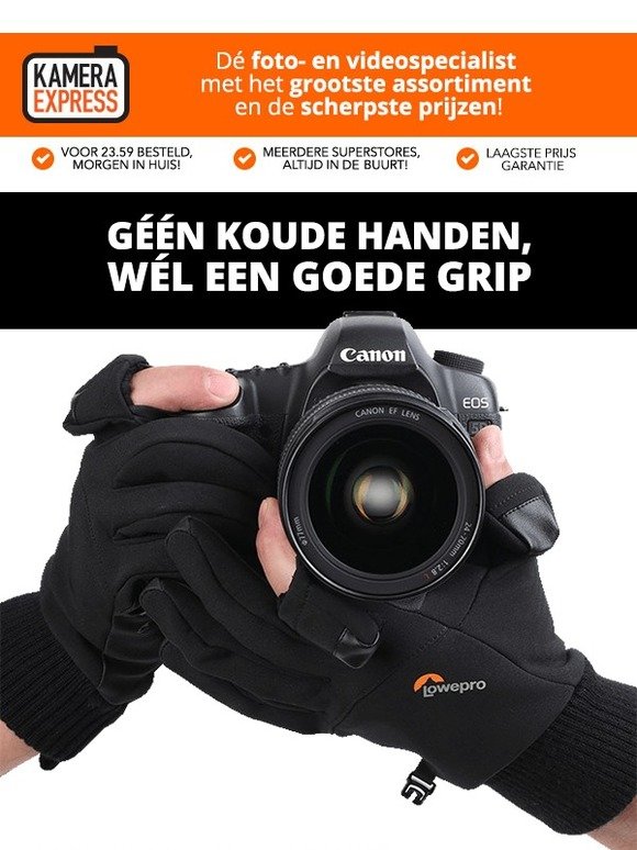 Géén koude handen, wél een goede grip!