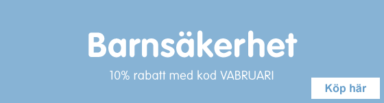Barnsäkerhet 10% med kod VABRUARI