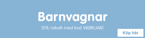 Barnvagnar 10% med kod VABRUARI