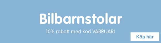 Bilbarnstolar 10% med kod VABRUARI