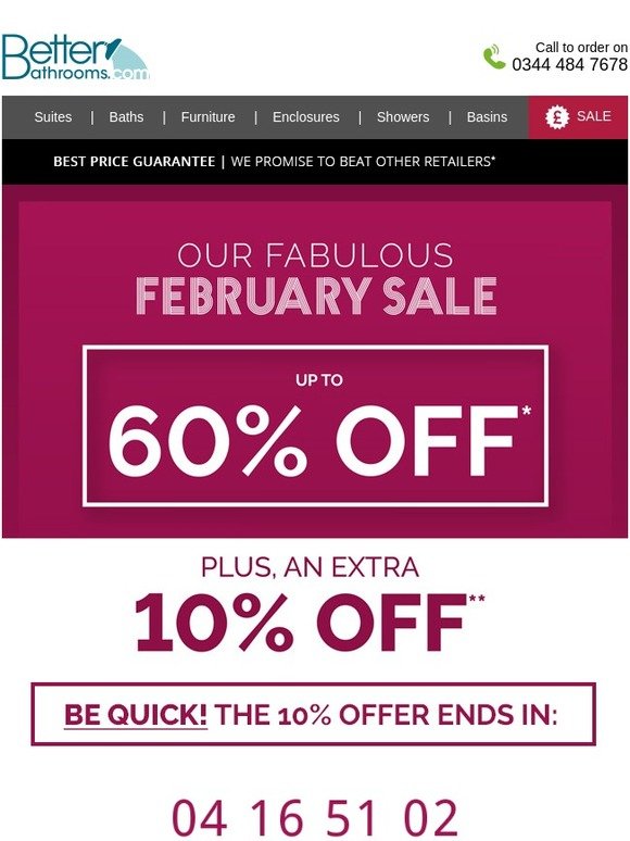 ⏰ Your Additional 10% Saving Ends Tomorrow