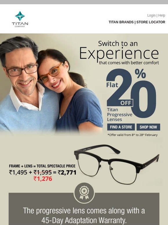 titan progressive glasses