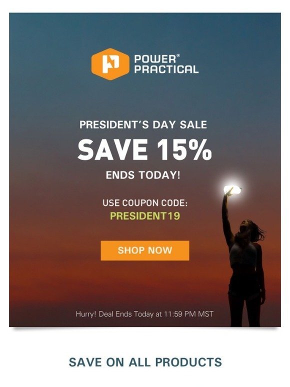 President's Day Sale - LAST DAY! 