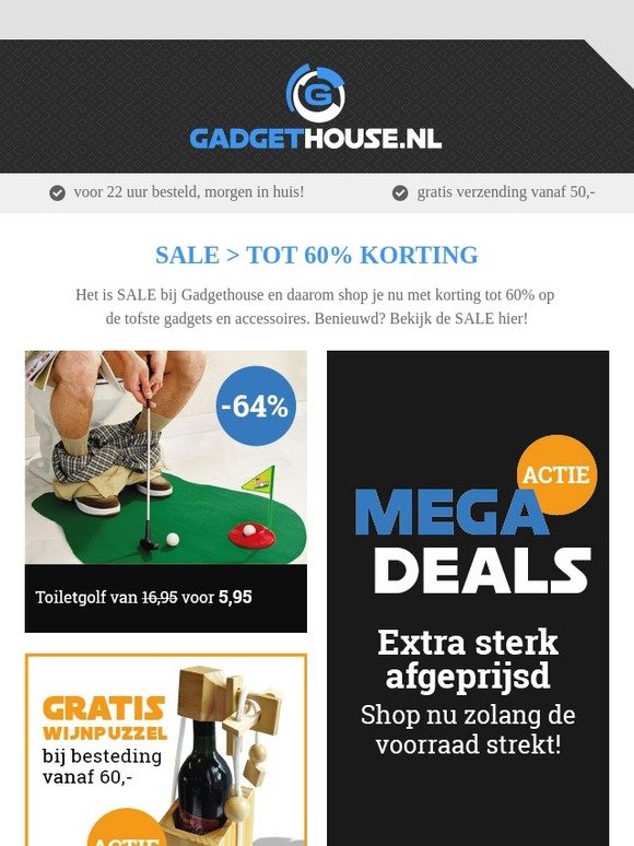 Gadgethouse sale: check het nu!