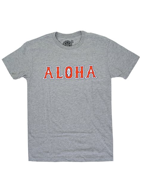 Aloha Chowdah Heather Gray Men's Hawaiian T-Shirt