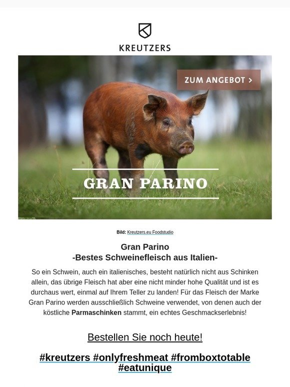 Kreutzers: Neu - Unser Gran Parino Schwein & die Kreutzers Schatztruhe