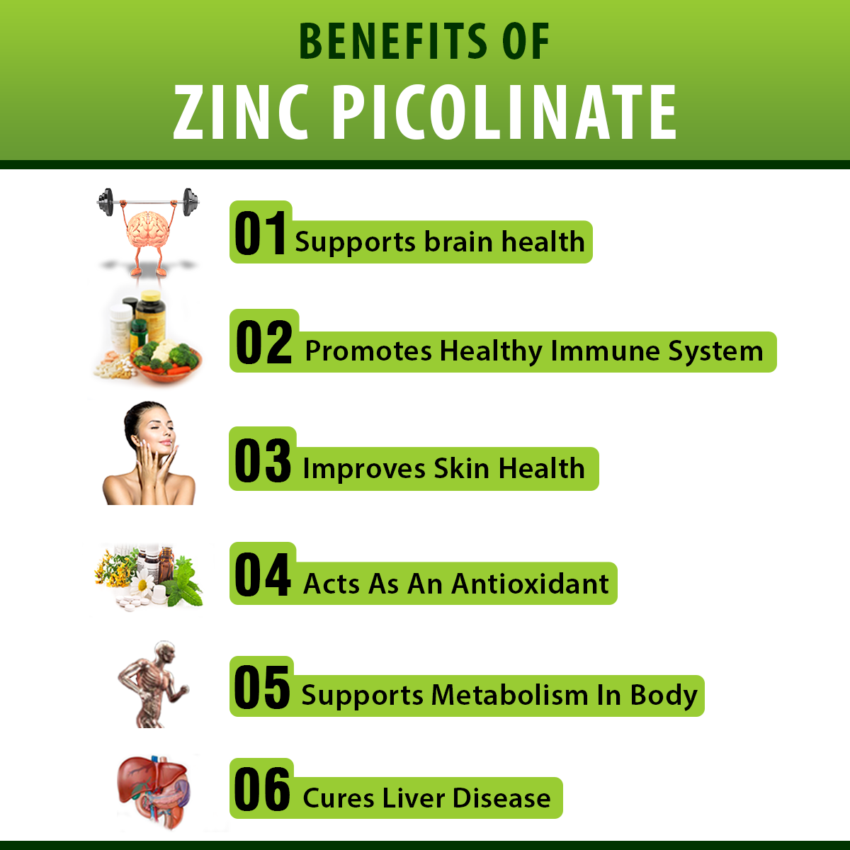 Zinc supplement benefits