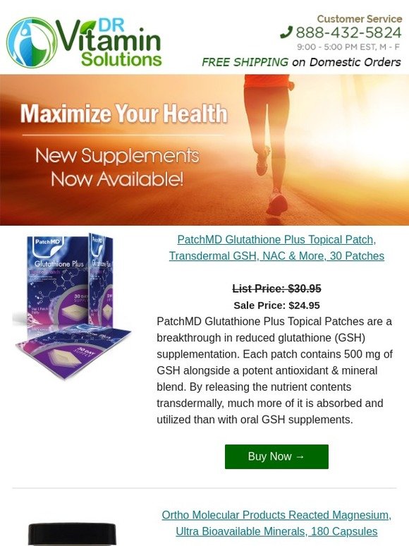 DR Vitamin Solutions Maximize Your Health with New Supplements Now Available Milled