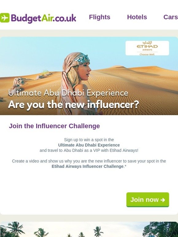 Win a trip to Abu Dhabi: Are you the new influencer?