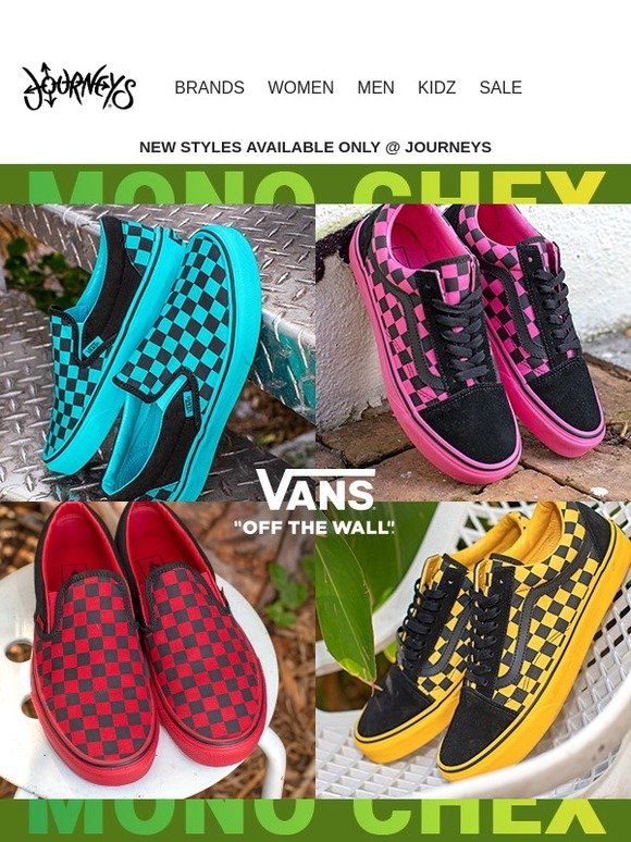 NEW. VANS. TODAY. ONLY AT JOURNEYS 