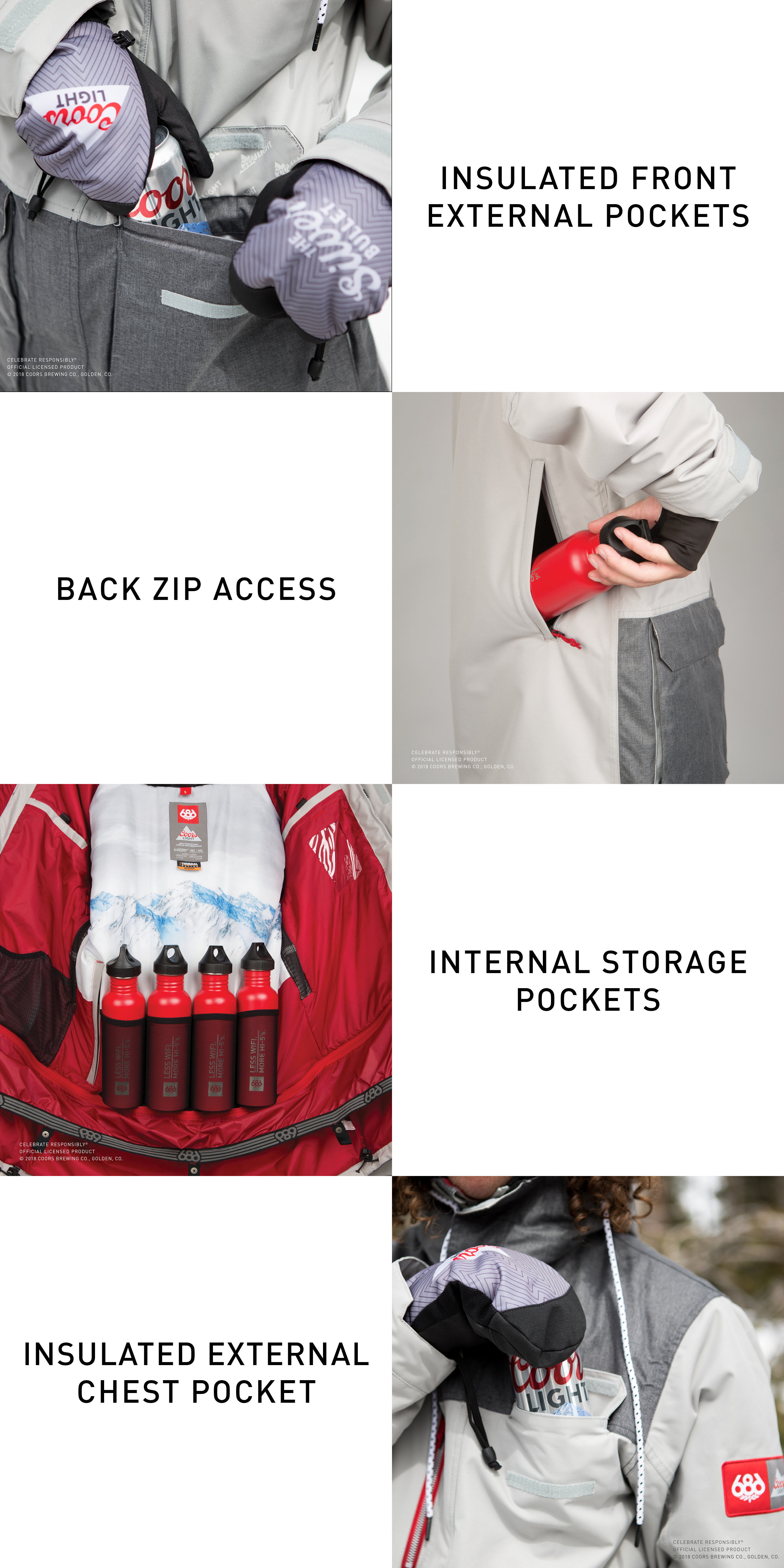 coors light sixer jacket