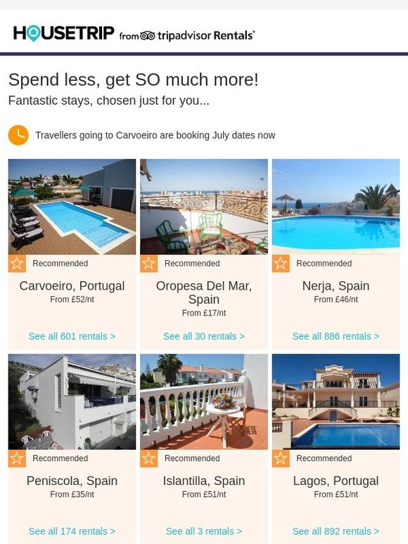 Carvoeiro inspiration – your perfect place from £52/nt
