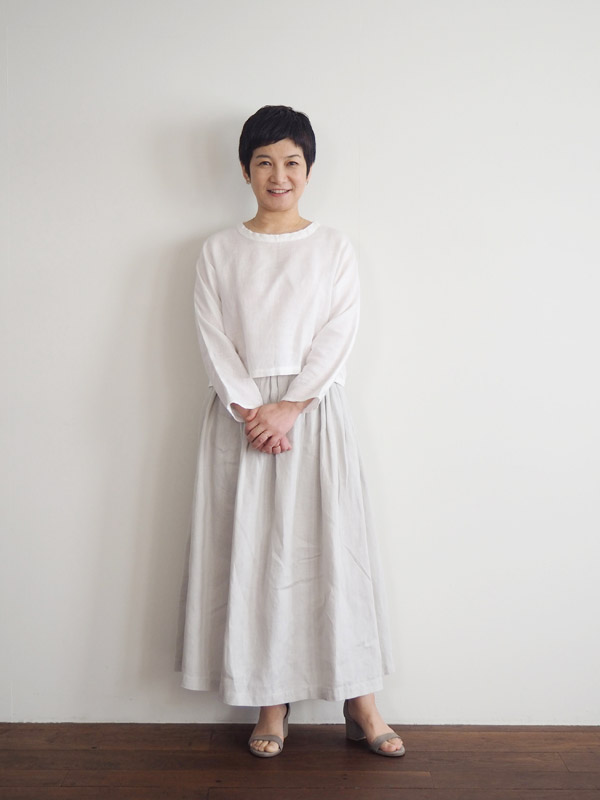 Fog Linen Work: 新作！後藤由紀子さんの hal ギャザーワンピースと