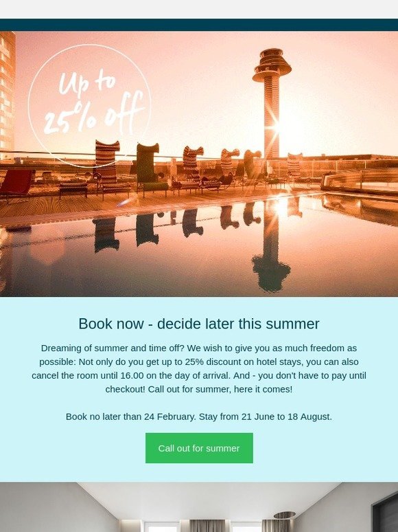 Book now - decide later