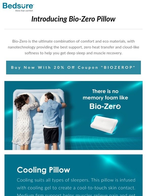 bio zero pillow