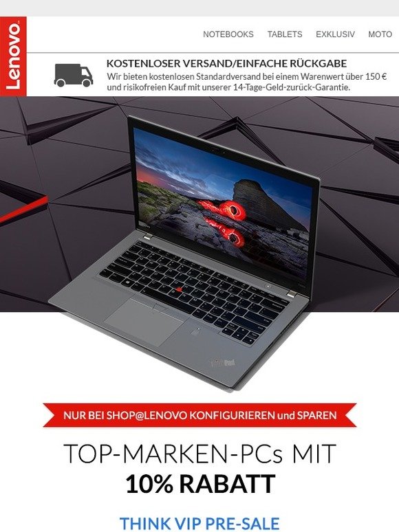 FÜR VIPs WIE SIE startet er früher: THINK PREMIUM-SALE >