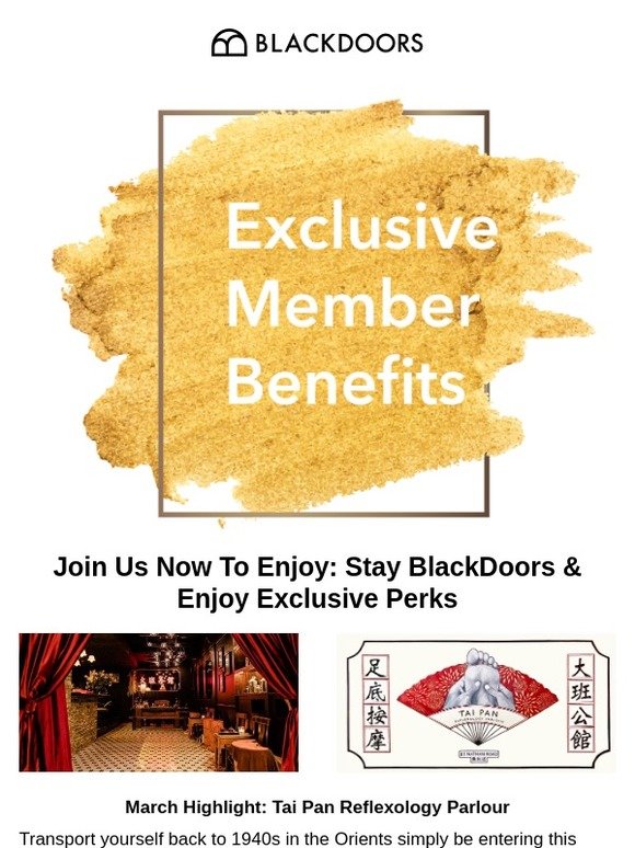 BlackDoors Travellers Enjoy a Free Massage on us!