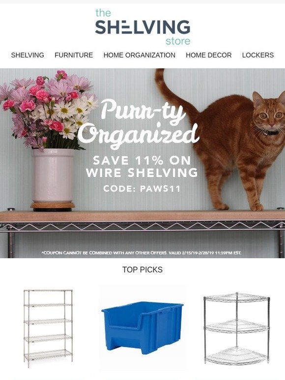 The Shelving Store 11 Off Wire Shelving Right Meow! Milled