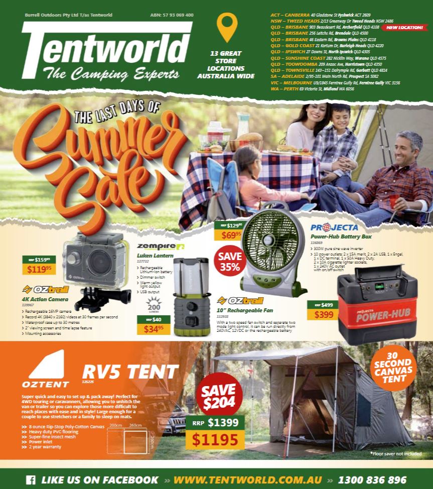 Tentworld catalogue outlet