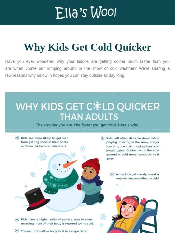 Why Kids Get Cold Quicker! ❄