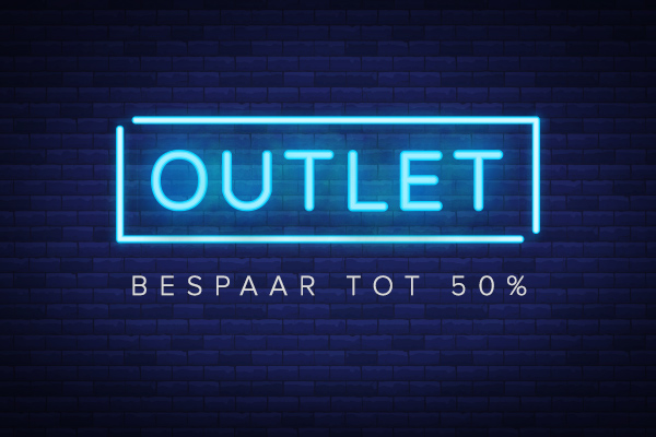 OUTLET | BESPAAR TOT 50%