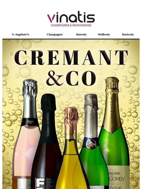 Genuss tut gut! Bis 30% Crémant & Co!