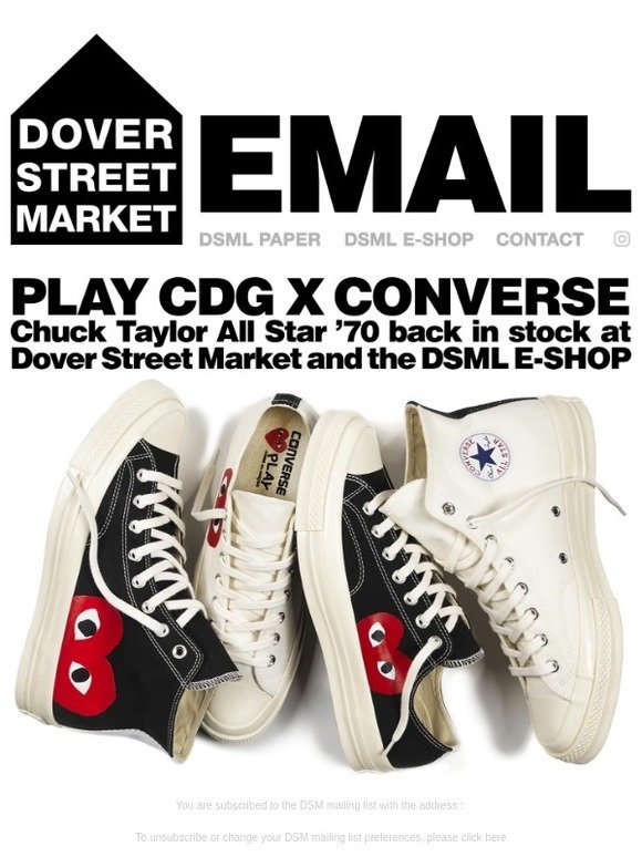 cdg converse dover street market