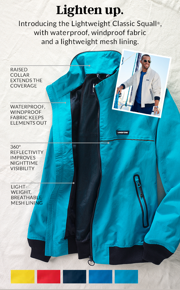lands end lightweight squall jacket