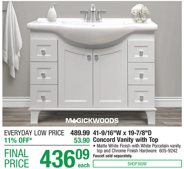 Concord Vanity with Top