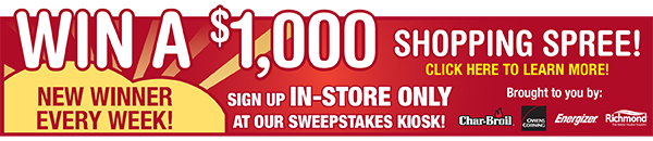Win A $1000 Shopping Spree!