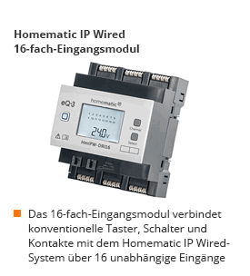 Homematic IP Wired 16-fach-Eingangsmodul; Bestell-Nr. 68-15 22 50 ;€ 129,95*