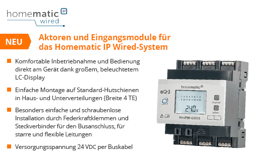 Aktoren und Eingangsmodule für Ihr Homematic IP Wired-System