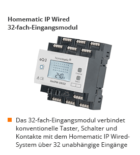 Homematic IP Wired 32-fach-Eingangsmodul; Bestell-Nr. 68-15 22 63 ;€ 179,95*