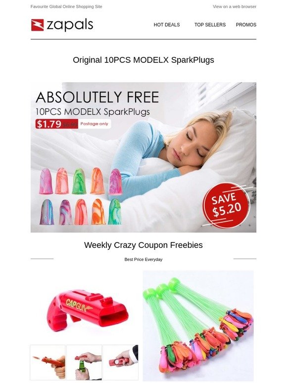 Original MODELX SparkPlugs $0.18/pc; Over 90% off Coupon from $1 - 5A Cables, Phone Holder and More