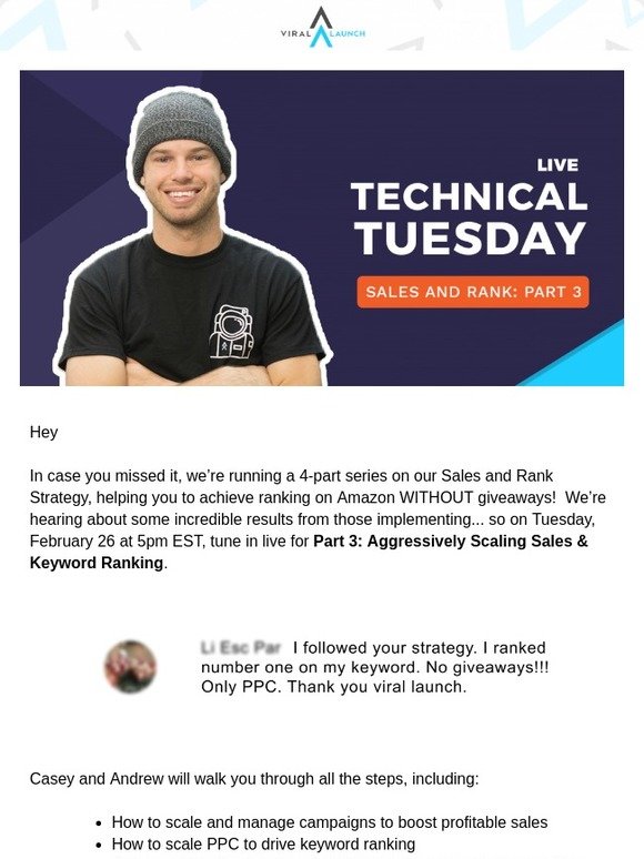 [Live Training] Sales and Rank Part 3