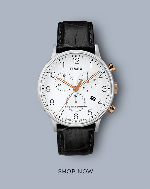 Waterbury Classic Chronograph 40mm Leather Strap Watch. Shop Now »