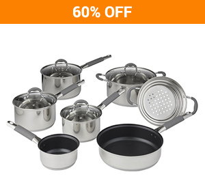 7pc Essentials Stainless Steel Cookset