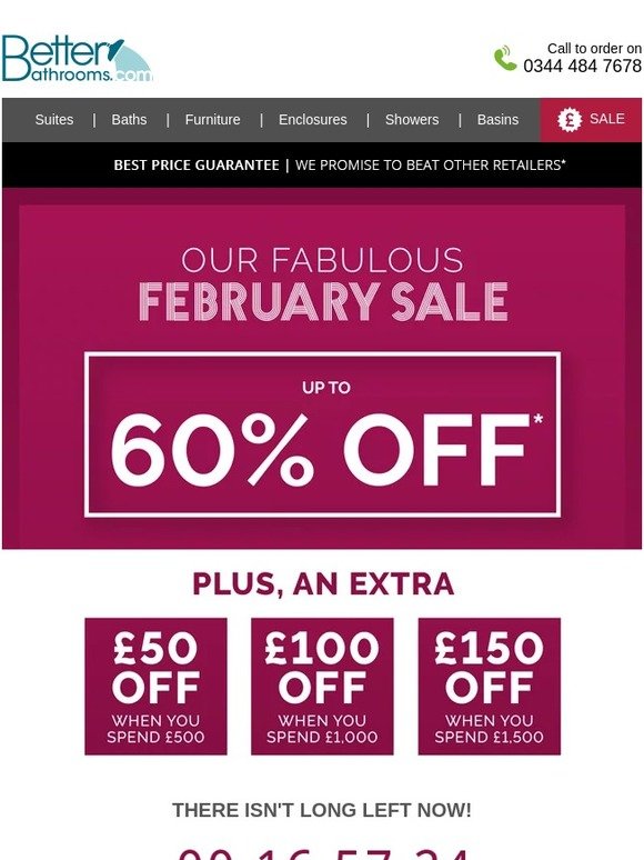 Our Spend and Save Offer Ends Tonight